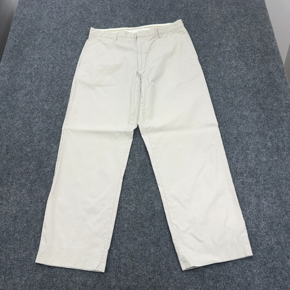 Banana Republic Pants Mens 34/32 Khaki Cotton Chinos Casual Classic Preppy